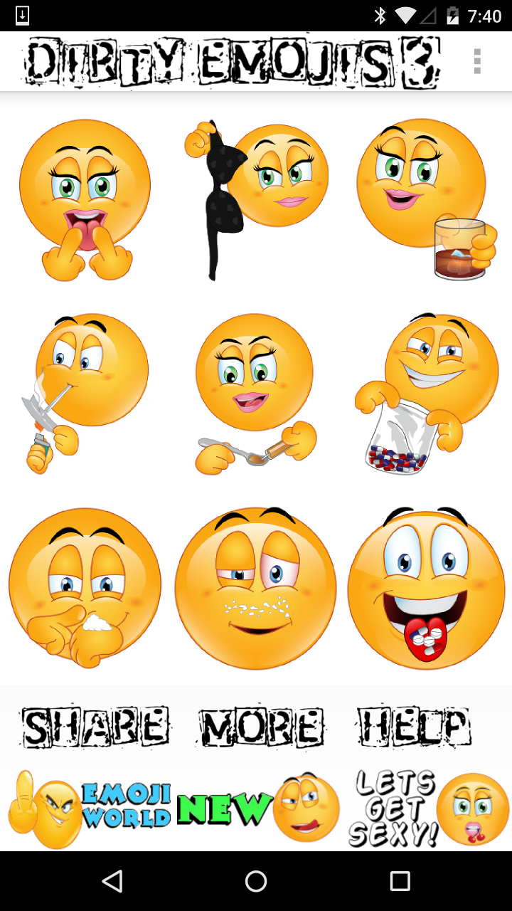 Dirty Emojis 3 by Empires Mobile - Adult App | Adult Emojis - Dirty